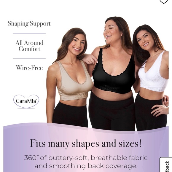 NWT Cara Mia Black Bra Size L & 3X - Picture 5 of 8